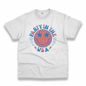 Party In The Usa 4Th Of July Preppy Smile Vintage Tshirt