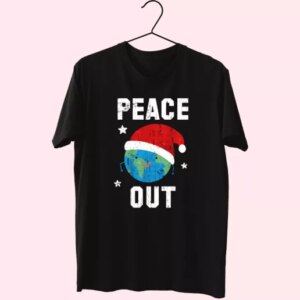 Peace Out Festive T Shirt Xmas Design 3 Peace Out Festive T Shirt Xmas Design 4