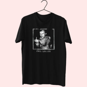 Phil Collins Middle Finger Essentials T Shirt Phil Collins Middle Finger Essentials T Shirt