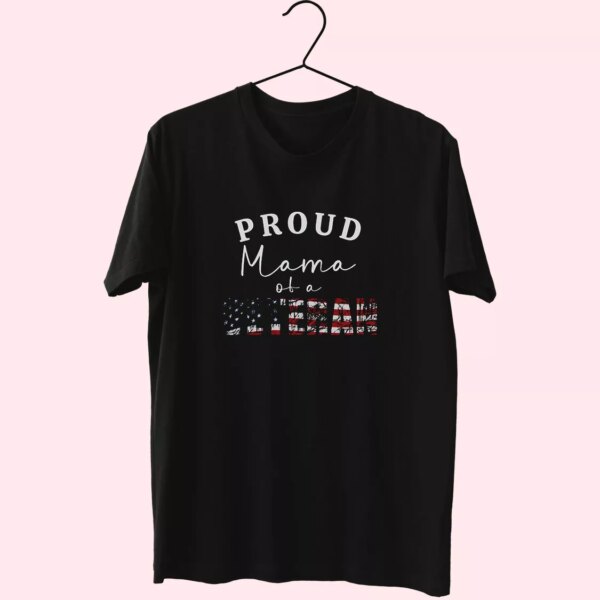 Proud Mama Of A Veteran Vetrerans Day T Shirt