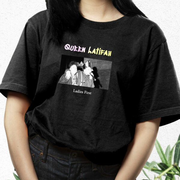 Queen Latifah Ladies First Hip Hop Rapper T Shirt