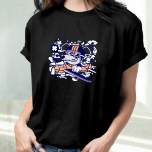 Rat Pilot Funny Graphic T Shirt 3