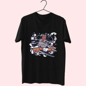 Rat Pilot Funny Graphic T Shirt 4
