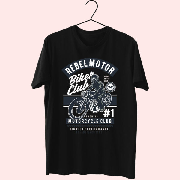 Rebel Motor Club Funny Graphic T Shirt