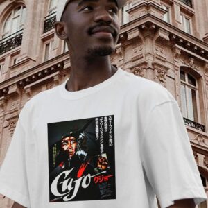 Retro Horror Classic Cujo 1983 Japanese Casual T Shirt 2 Retro Horror Classic Cujo 1983 Japanese Casual T Shirt 3
