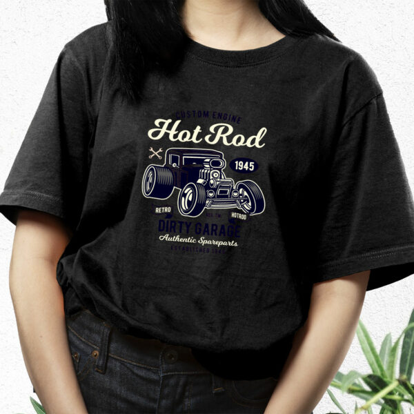 Retro Hotrod Funny Graphic T Shirt