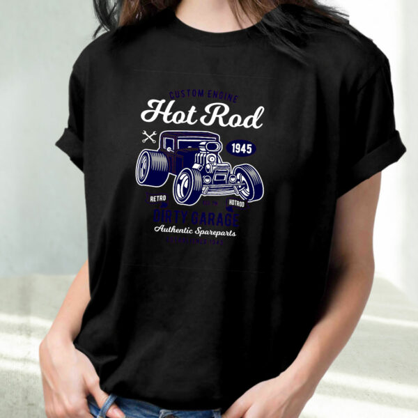 Retro Hotrod Funny Graphic T Shirt