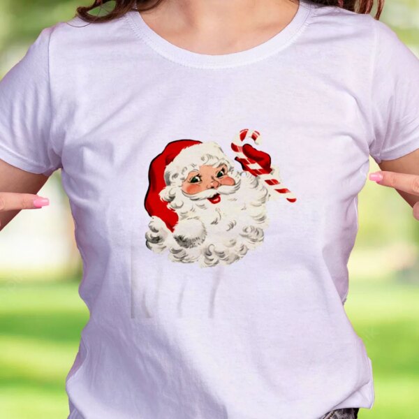 Retro Santa Design Funny Christmas T Shirt