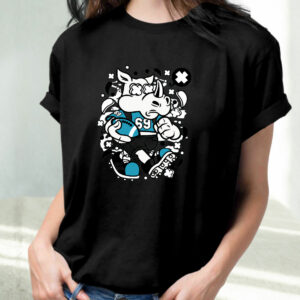 Rhino Football Funny Graphic T Shirt 2 Rhino Football Funny Graphic T Shirt 3