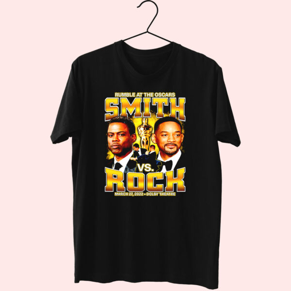 Rumble At The Oscars Smith Vs Rock Funny T Shirt