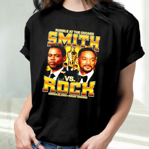 Rumble At The Oscars Smith Vs Rock Funny T Shirt