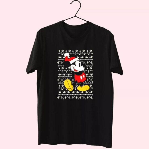 Santa Mickey Mouse Ugly Christmas T Shirt Xmas Design