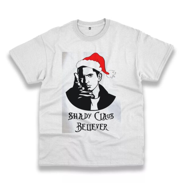 Shady Claus Believer Funny Christmas T Shirt