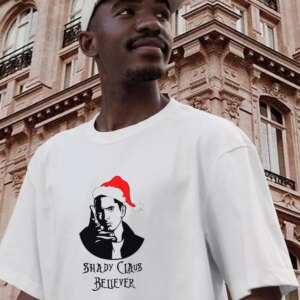 Shady Claus Believer Funny Christmas T Shirt 2 Shady Claus Believer Funny Christmas T Shirt 3