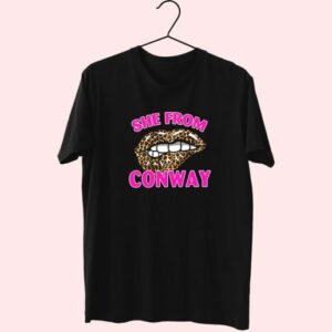 She From Conway Arkansas Cheetah Leopard 90S Trendy T Shirt 3 She From Conway Arkansas Cheetah Leopard 90S Trendy T Shirt 4
