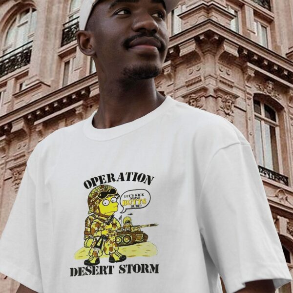 Simpsons Bart Operation Desert Storm Casual T Shirt