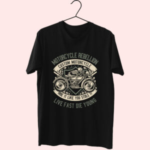 Skull Rebel Motorcycle Funny Graphic T Shirt Skull Rebel Motorcycle Funny Graphic T Shirt