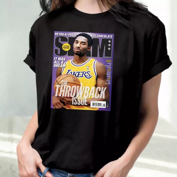 Slam Magazine Kobe Black Mamba Classic 90S T Shirt Style