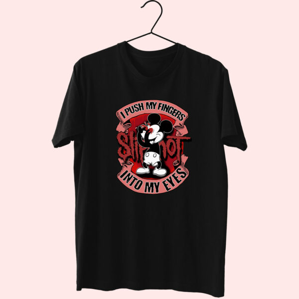 Slipknot I Push My Fingers Into My Eyes Mickey Mouse Essentials T Shirt