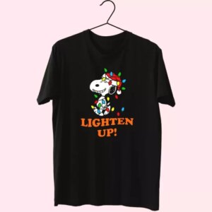 Snoopy Christmas Lighten Up T Shirt Xmas Design 3 Snoopy Christmas Lighten Up T Shirt Xmas Design 4