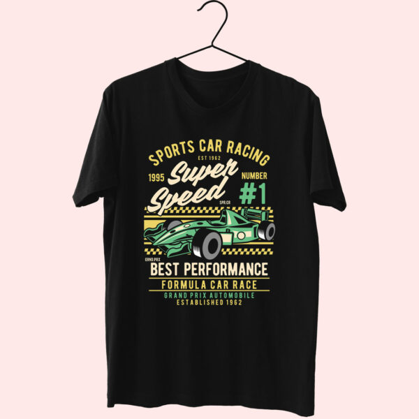 Sports Car Racing Funny Graphic T Shirt