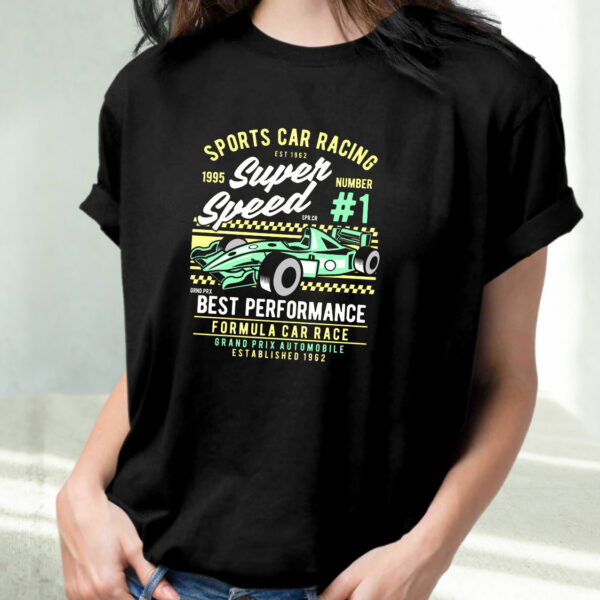 Sports Car Racing Funny Graphic T Shirt