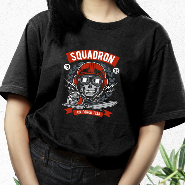 Squadron Air Force Funny Graphic T Shirt