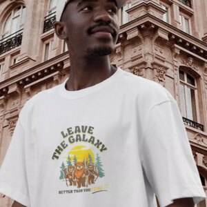 Star Wars Ewok Leave The Galaxy Better Than You Found It Thanksgiving Vintage T Shirt 3