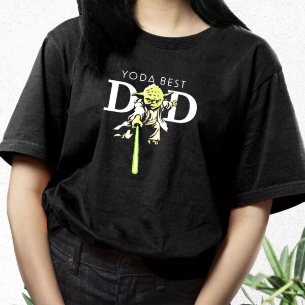 Star Wars Yoda Lightsaber Best Dad T Shirt For Dad