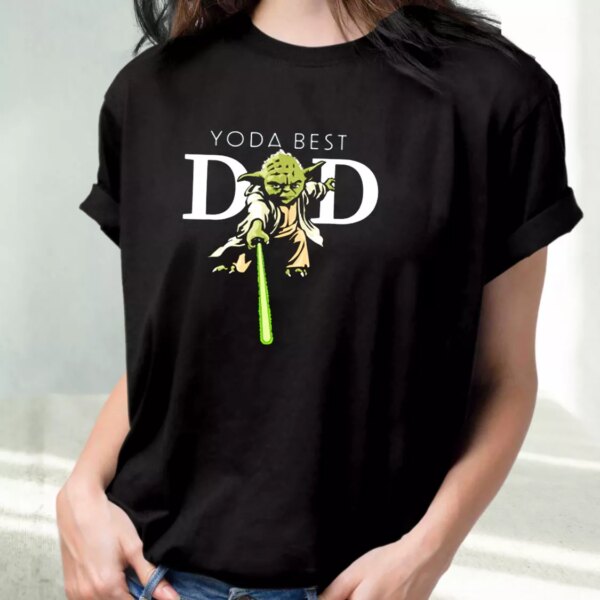 Star Wars Yoda Lightsaber Best Dad T Shirt For Dad