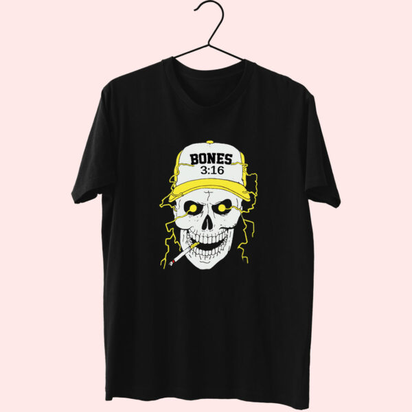 Steven Austin 3 16 Bones Smoking Skull Essentials T Shirt