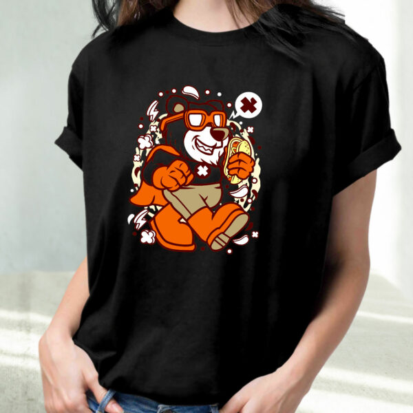 Super Bear Funny Graphic T Shirt