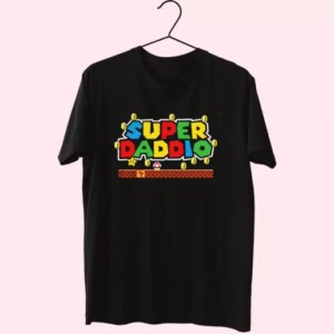 Super Daddio Mario Style T Shirt For Dad 3 Super Daddio Mario Style T Shirt For Dad 4
