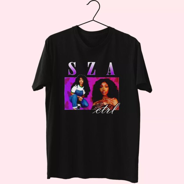 Sza Ctrl Retro Vintage Hip Hop Casual Trendy T Shirt