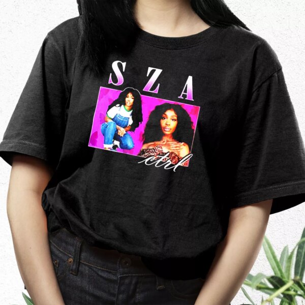 Sza Ctrl Retro Vintage Hip Hop Casual Trendy T Shirt