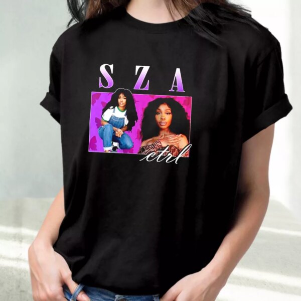 Sza Ctrl Retro Vintage Hip Hop Casual Trendy T Shirt