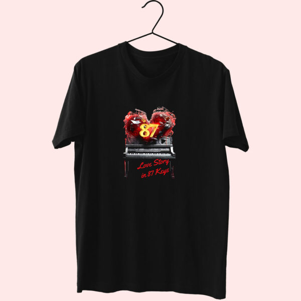 T Shirt Love Story In 87 Keys Swiftie Travis Kelce 90S Style