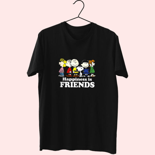 T Shirt Peanuts Happiness Is Friends 90S Style