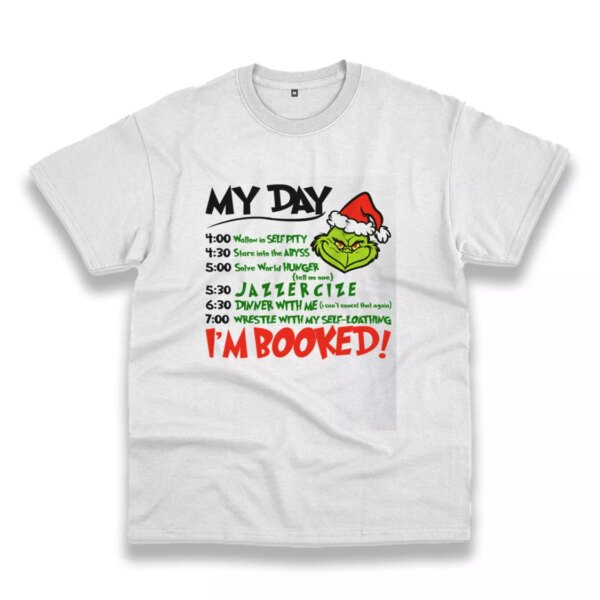 The Grinch Christmas Schedule Funny Christmas T Shirt