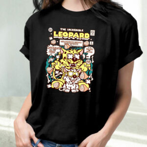 The Incredible Leopard Funny Graphic T Shirt 2 The Incredible Leopard Funny Graphic T Shirt 3