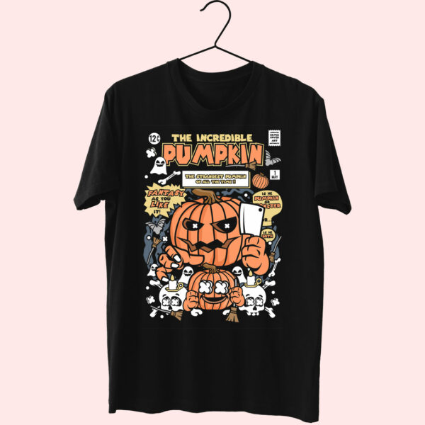 The Incredible Pumpkin Funny Graphic T Shirt