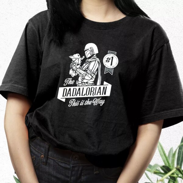 The Mandalorian And Grogu Dadalorian This Is The Way T Shirt For Dad