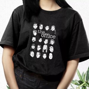 The Us Office Character Faces T Shirt Xmas Design 2 The Us Office Character Faces T Shirt Xmas Design 3