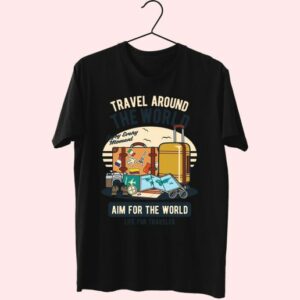 Travel Around The World Funny Graphic T Shirt 3 Travel Around The World Funny Graphic T Shirt 4