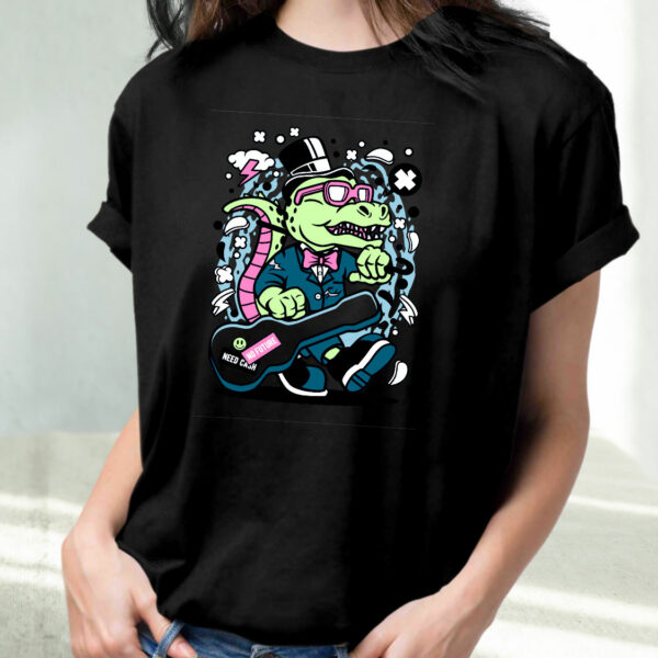 Trex Guitar Funny Graphic T Shirt