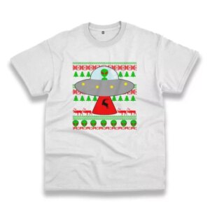 Ufo Alien Ugly Christmas Funny Christmas T Shirt 4