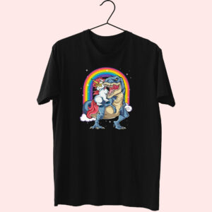 Unicorn Riding T Rex Cute T Shirt Unicorn Riding T Rex Cute T Shirt