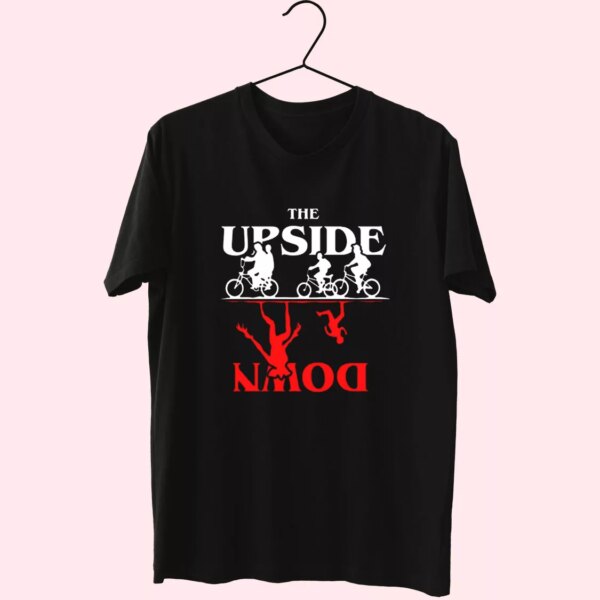 Upside Down Stranger Things Casual Trendy T Shirt