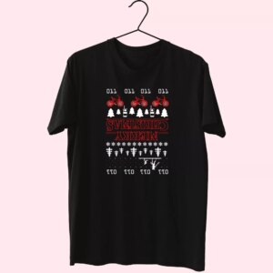 Upside Down Stranger Things Merry Christmas T Shirt Xmas Design Upside Down Stranger Things Merry Christmas T Shirt Xmas Design