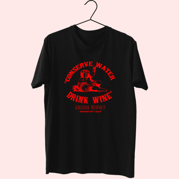 Vintage Conserve Water Drink Wine Essential T Shirt